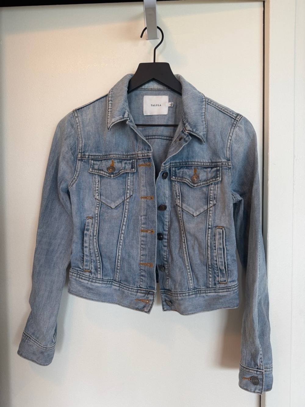 Talula Faded Light Blue Denim Jacket